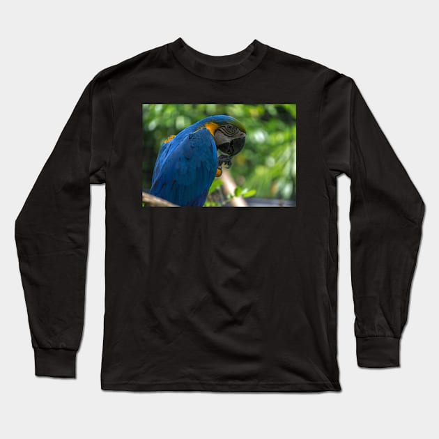 macaw parrot Long Sleeve T-Shirt by likbatonboot